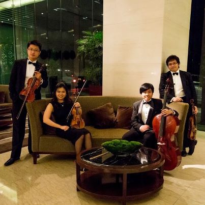 string quartet at wedding
